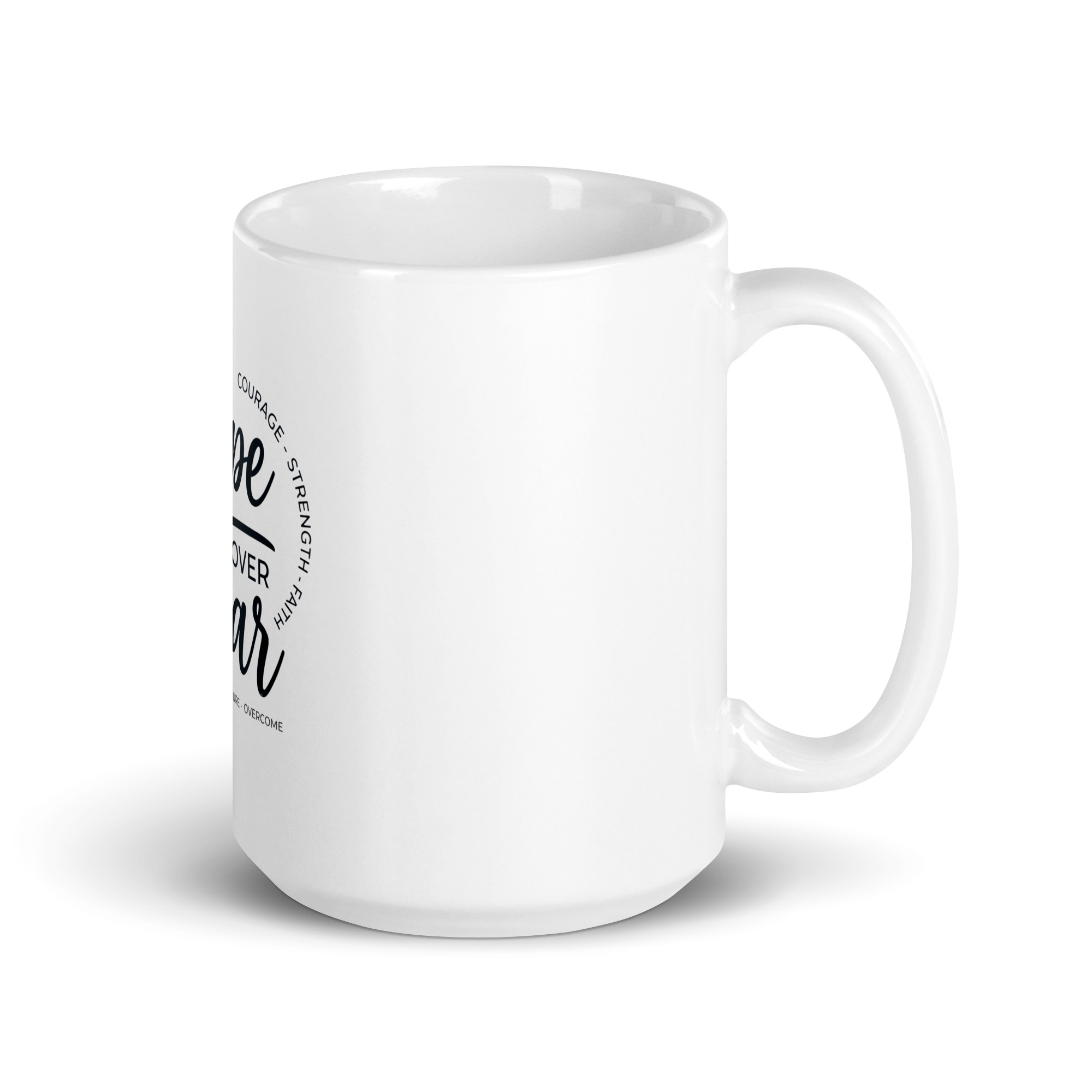 hope over fear | white glossy mug | motivational coffee mug | mental health gift | inspirational cup hope over fear | white glossy mug | motivational coffee mug | mental health gift | inspirational cup