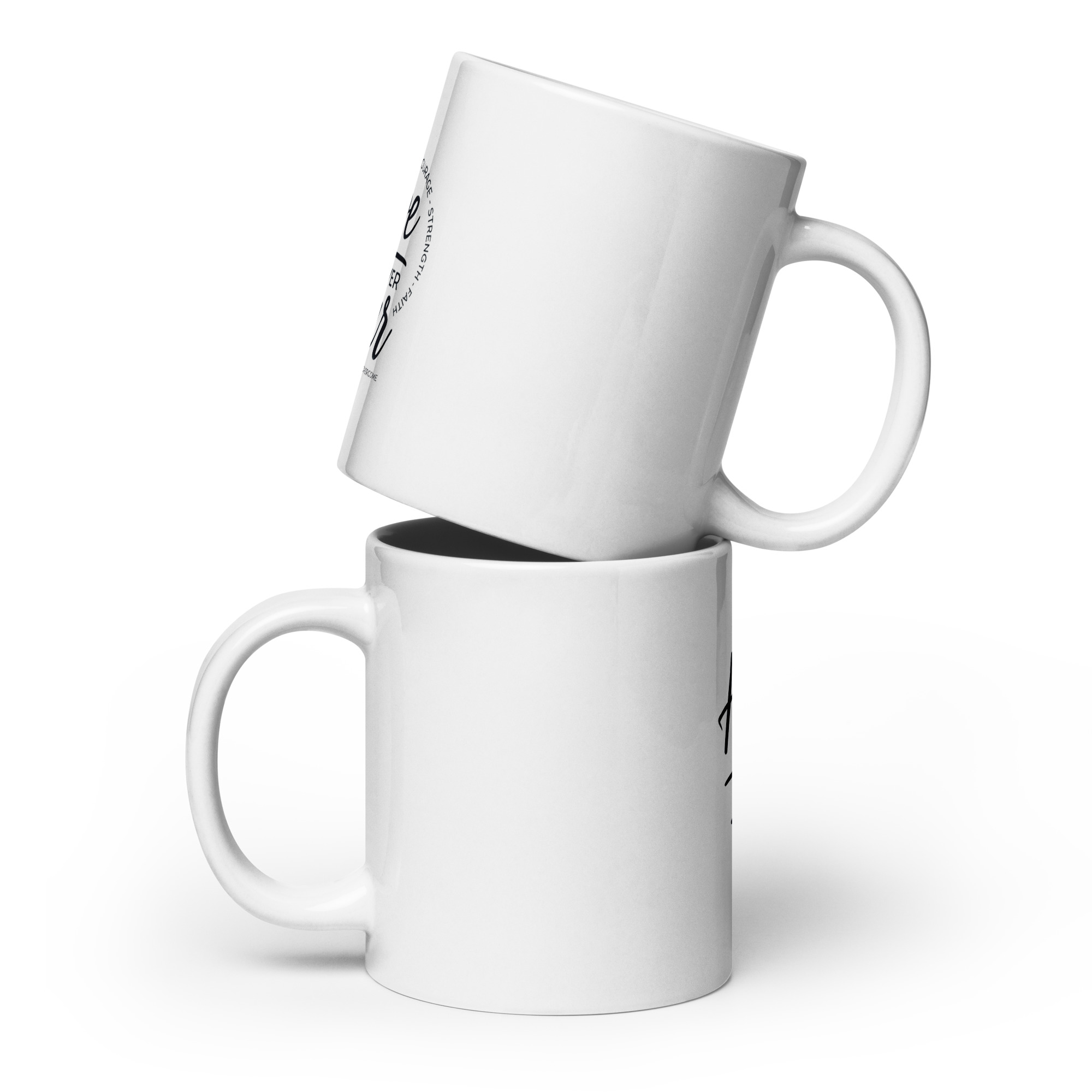 hope over fear | white glossy mug | motivational coffee mug | mental health gift | inspirational cup hope over fear | white glossy mug | motivational coffee mug | mental health gift | inspirational cup
